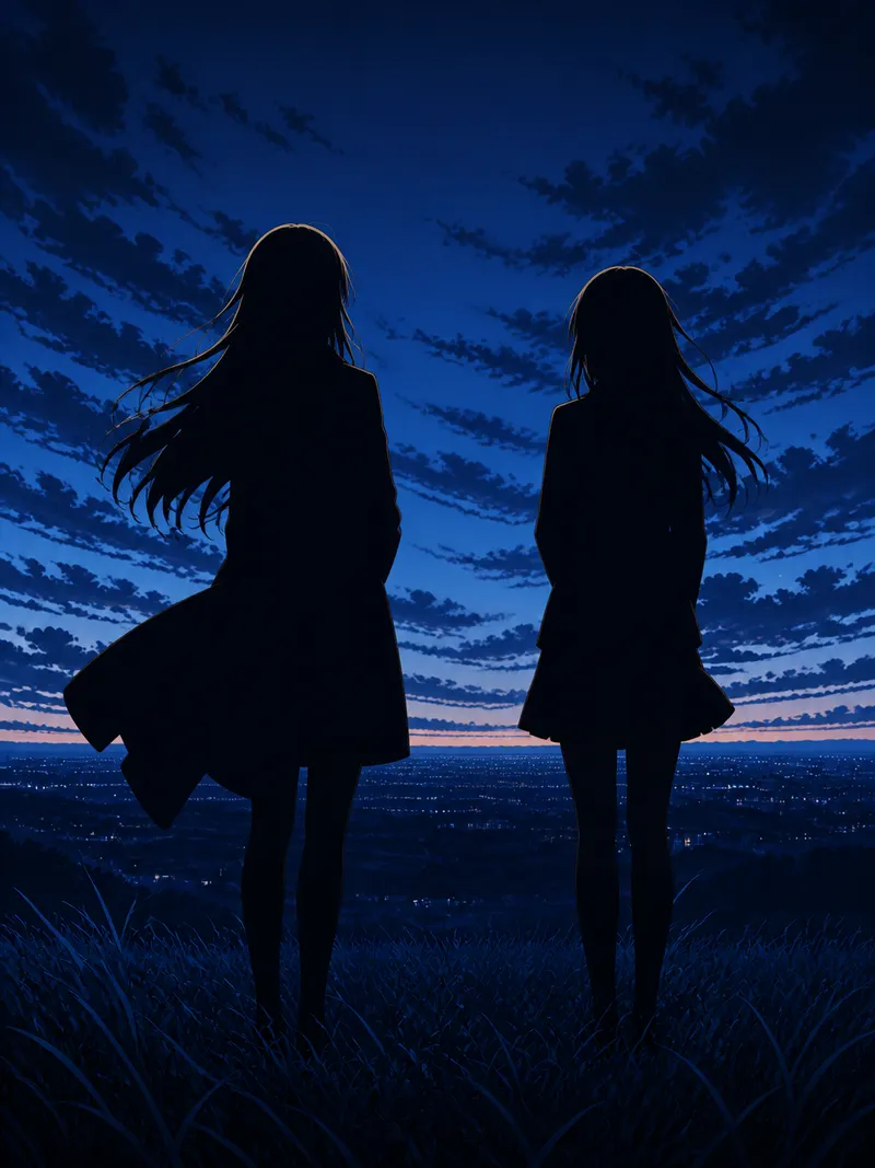 物語アニメの1カット
